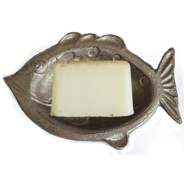 Cast Iron Soap Dish - Fish - Natural cast-iron-soap-dishes ,cast-iron-products ,cast-iron-soap-dishes