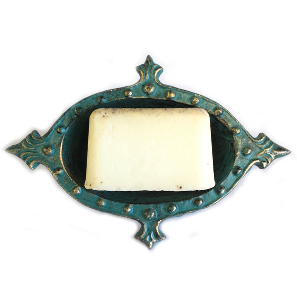 Cast Iron Soap Dish - Arthurian - Verdigris cast-iron-soap-dishes ,cast-iron-products ,cast-iron-soap-dishes