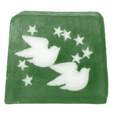 Twin Doves & Stars Soap - 115g Slice buy-per-slice ,christmas